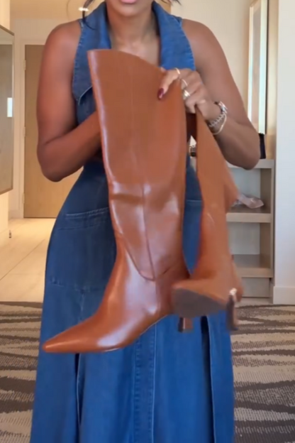 Sexy Pointed Women's High Boots