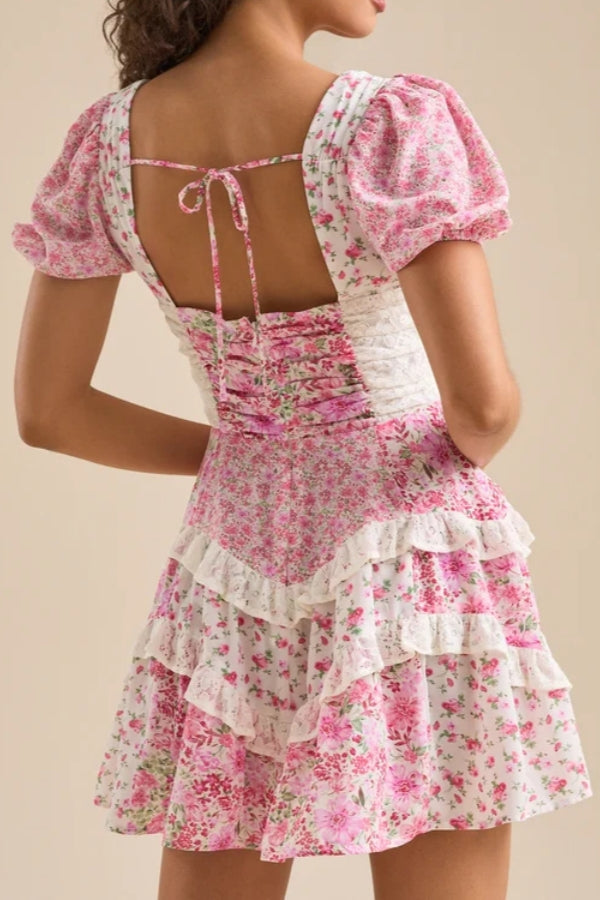 Floral Print Mini Dress