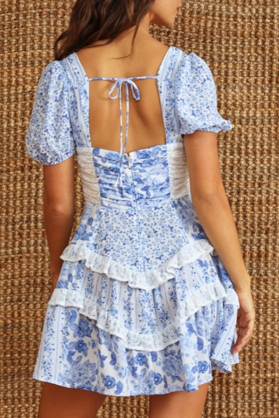 Floral Print Mini Dress