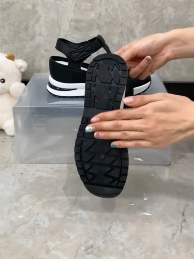 White Platform Strappy Slip-on Sneakers