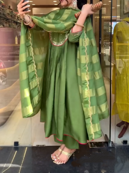 Greenish Celebrity Dress
