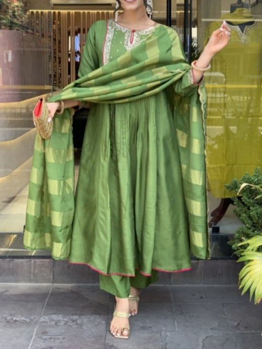 Greenish Celebrity Dress