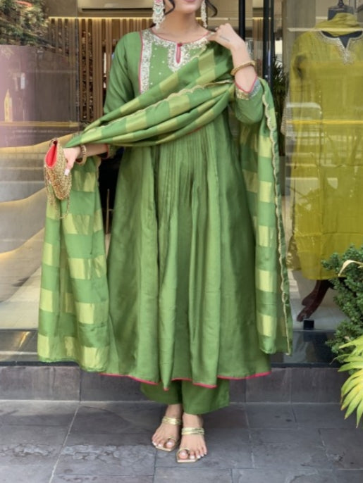 Greenish Celebrity Dress