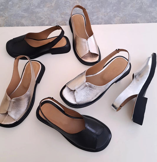 Two-tone Casual Sandals
