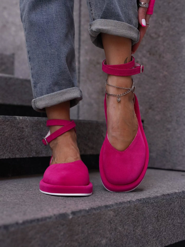 Ankle-strap Slip-on Shoes