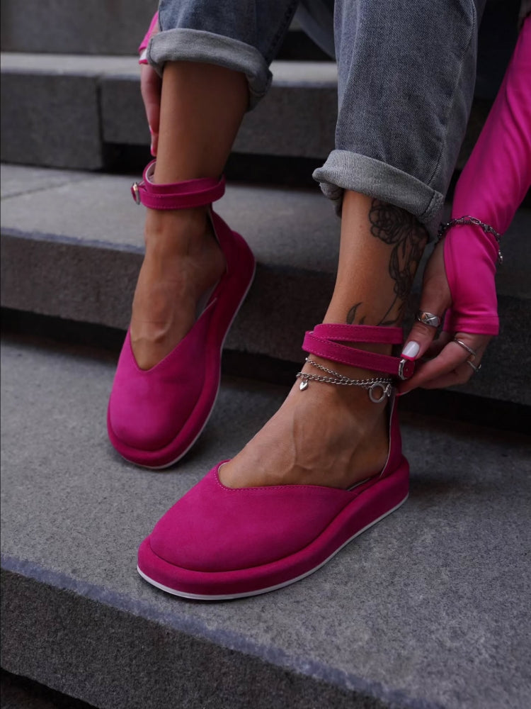 Ankle-strap Slip-on Shoes