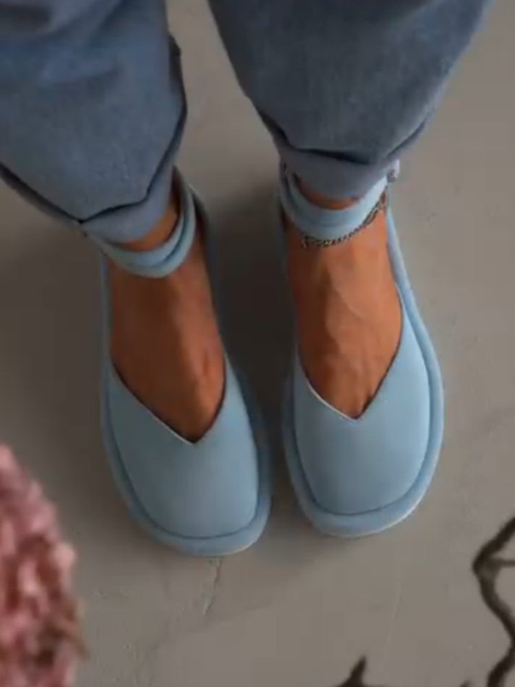 Ankle-strap Slip-on Shoes