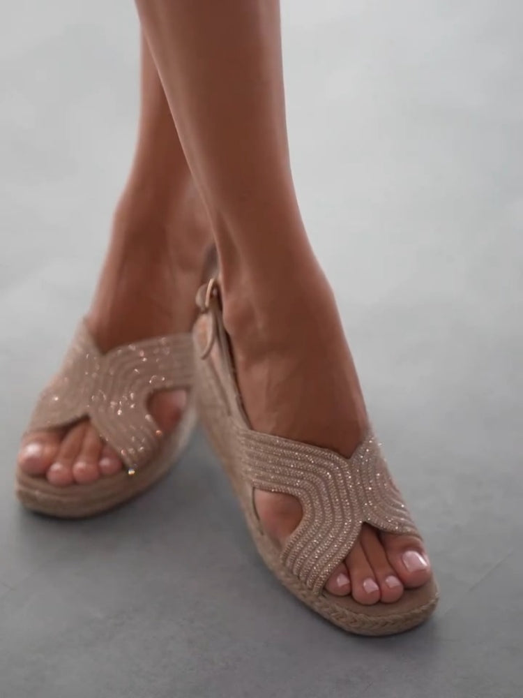 Beige Espa Bridge Sandals