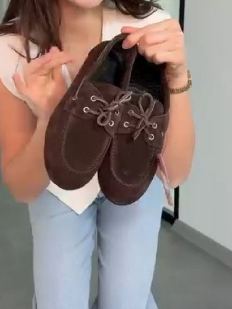 Classic Suede Moccasin Loafers