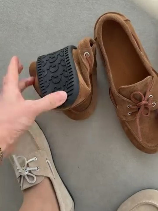 Classic Suede Moccasin Loafers