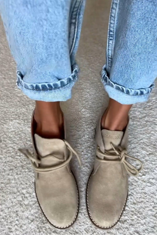 Light Taupe Suede Chukka Boots
