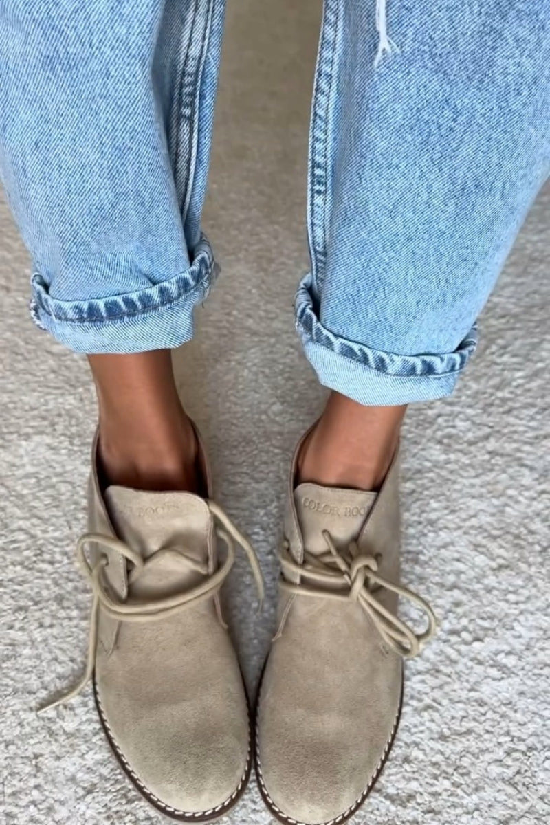 Light Taupe Suede Chukka Boots