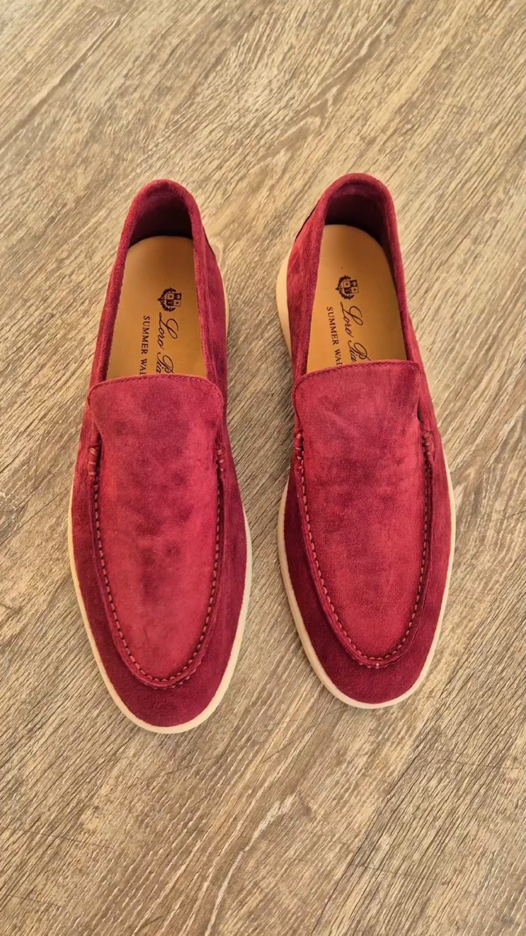Multi-Color Suede Slip-On Loafers