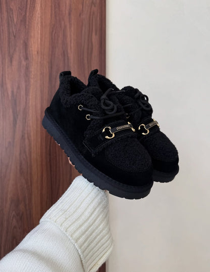 Shearling-Lined Moccasin Boots