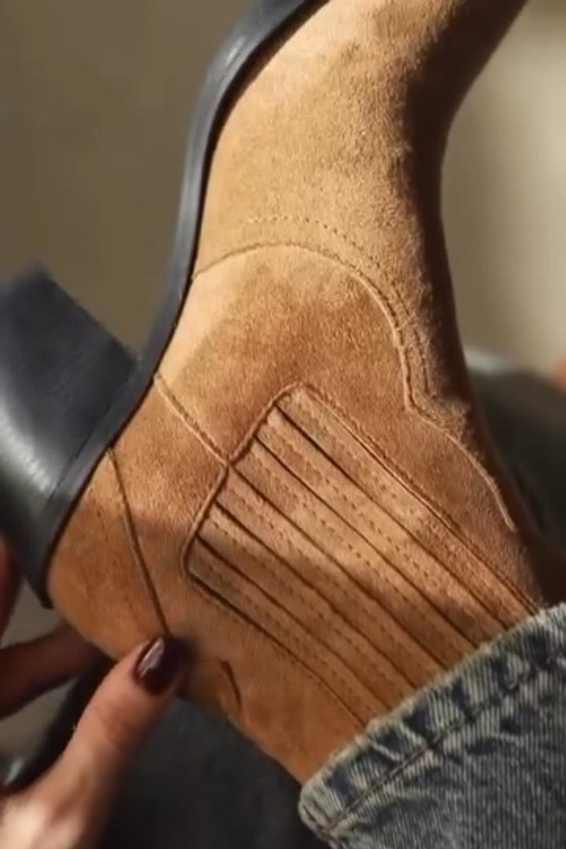 Ankle Boots With Block Heel
