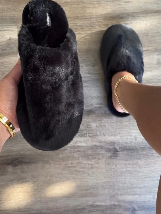 Faux Fur Slippers