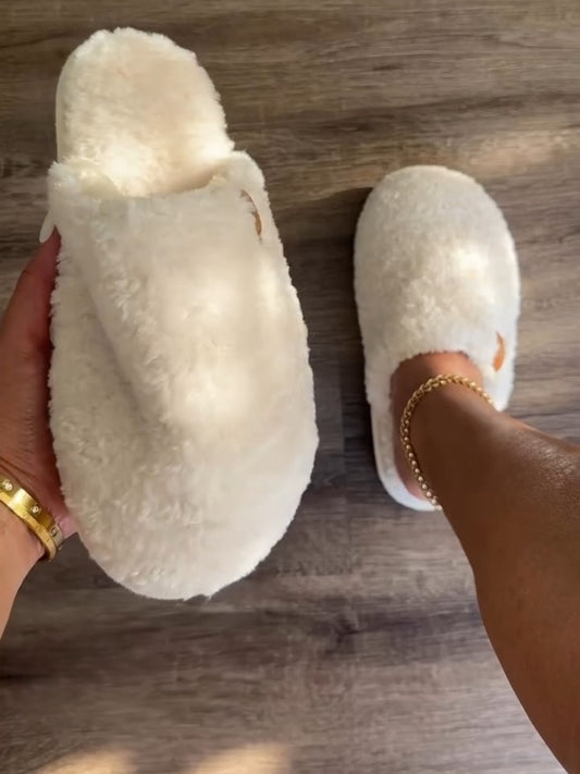 Faux Fur Slippers