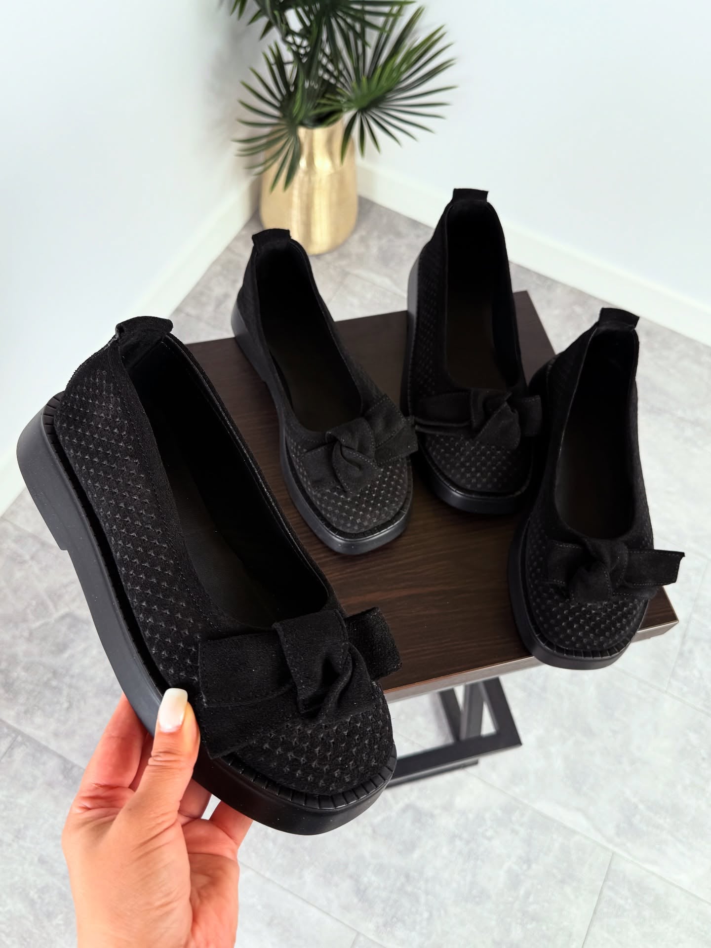 Beige Knit-Texture Loafers