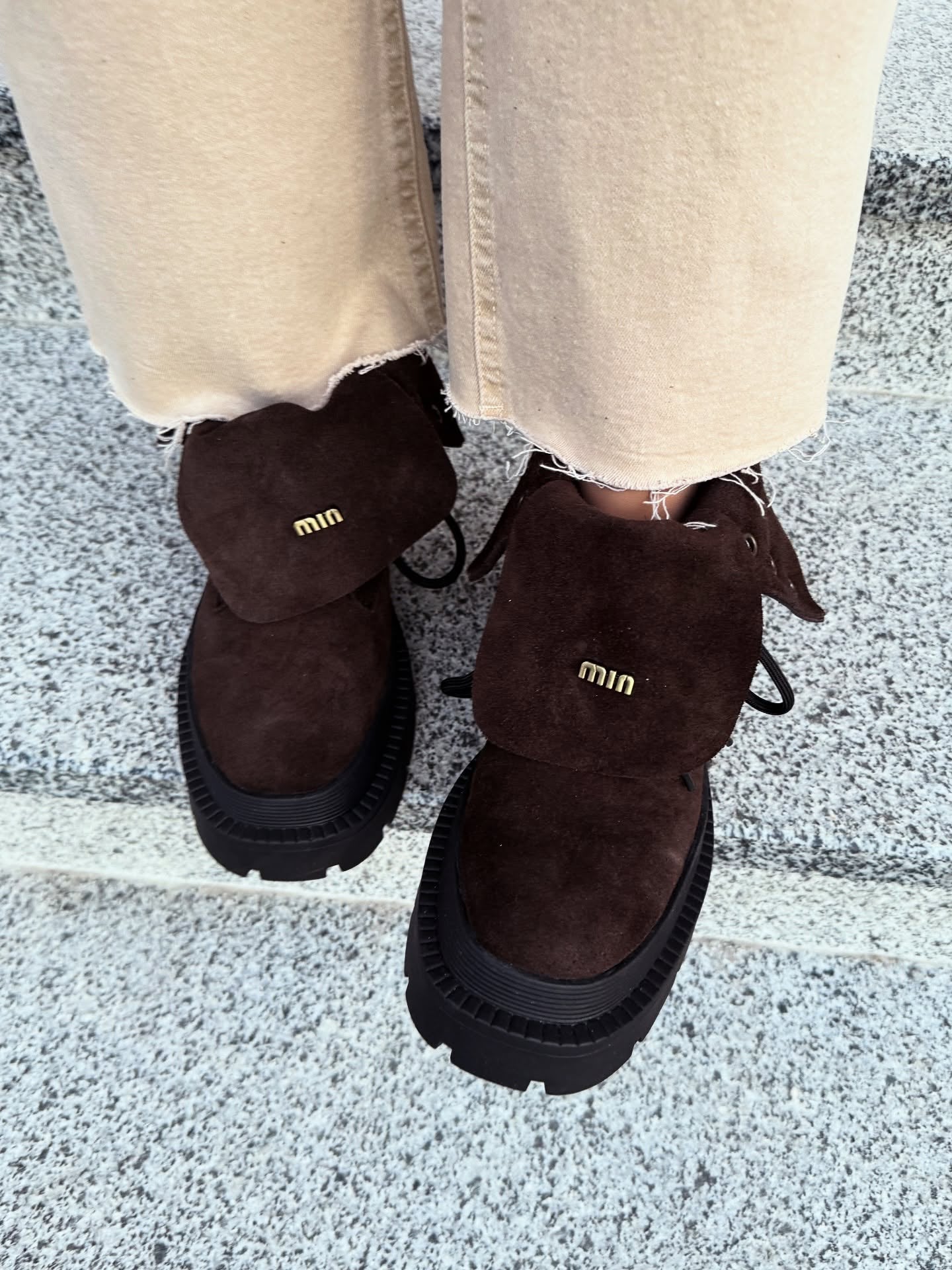 Suede Lug-Soled Chelsea Boots