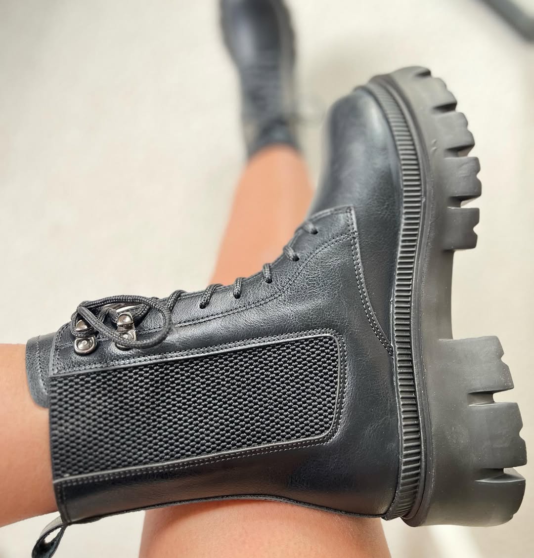 Chelsea-Style Platform Booties With Elastic Panel