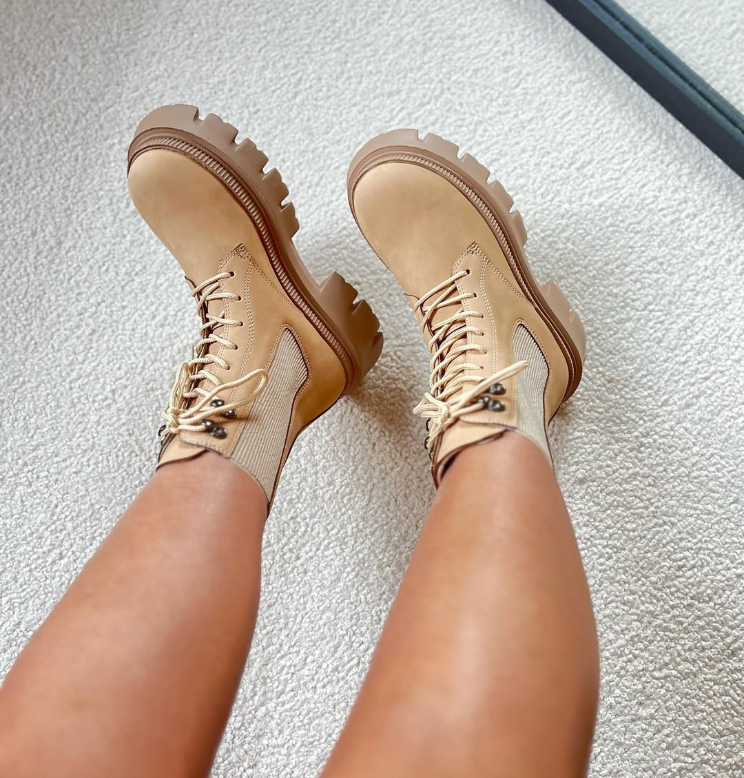 Chelsea-Style Platform Booties With Elastic Panel