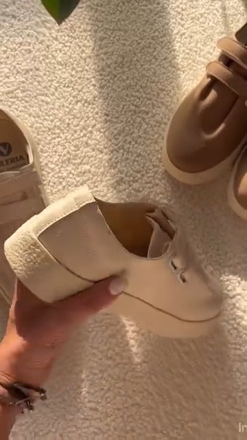 Neutral Knit Slip-On Sneakers