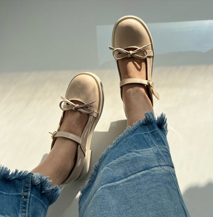 Patent Mary Jane Loafers With Double Straps