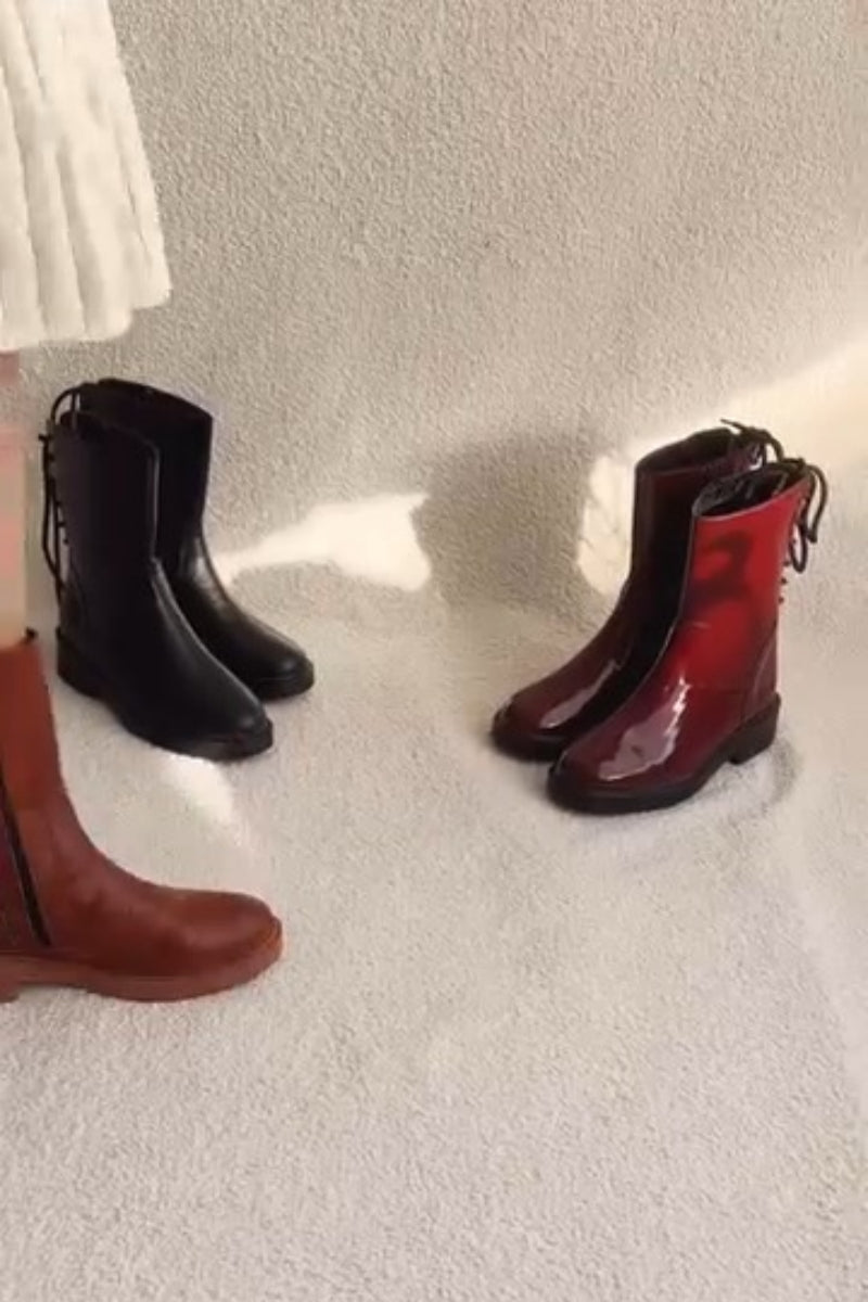 Chestnut-Brown Leather Chelsea Boots