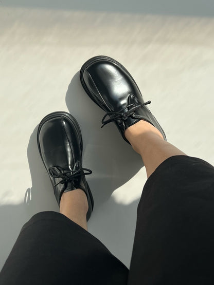 Black Patent-Linish Oxford Shoes