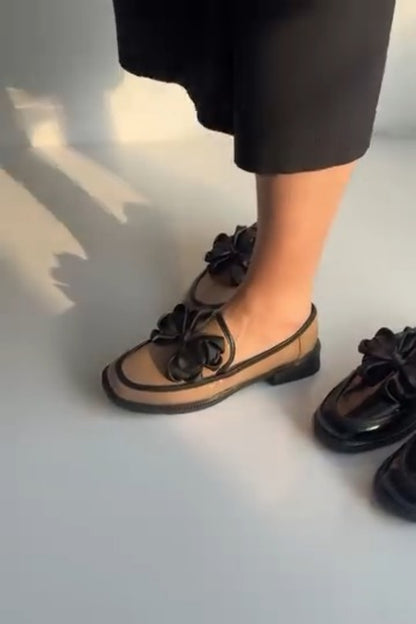 Bow-Detail Slip-On Loafers