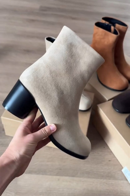 Ankle Boots With Block Heel