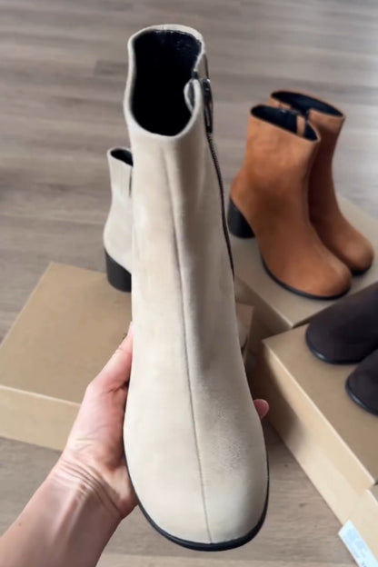 Ankle Boots With Block Heel