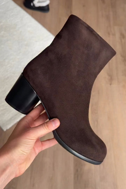 Ankle Boots With Block Heel