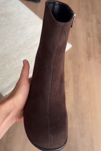 Ankle Boots With Block Heel