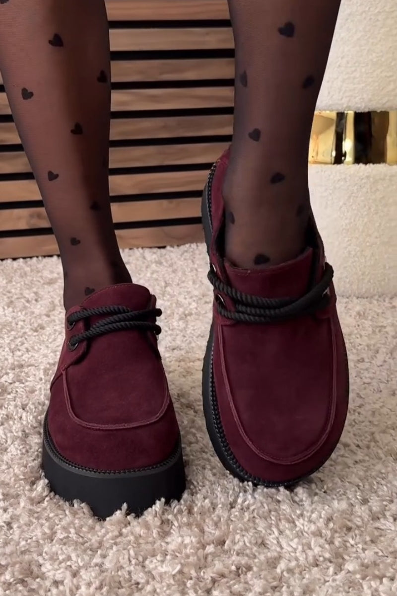Velvet Platform Oxfords