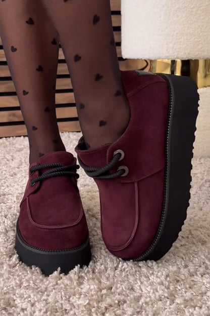 Velvet Platform Oxfords