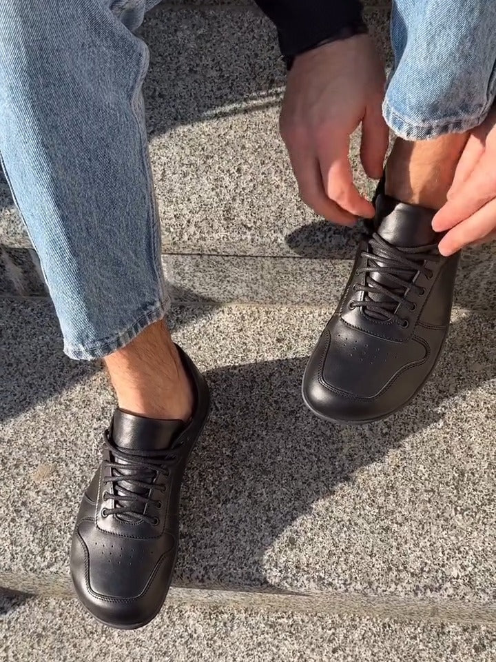 Tone Lace-Up Platform Shoes