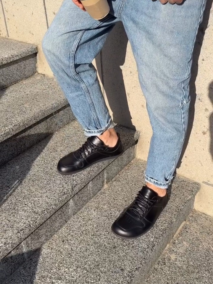 Tone Lace-Up Platform Shoes