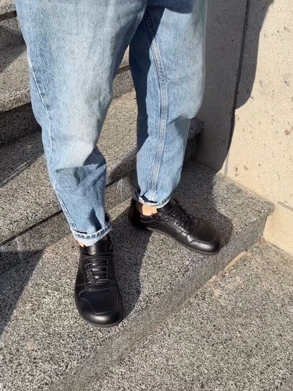 Tone Lace-Up Platform Shoes