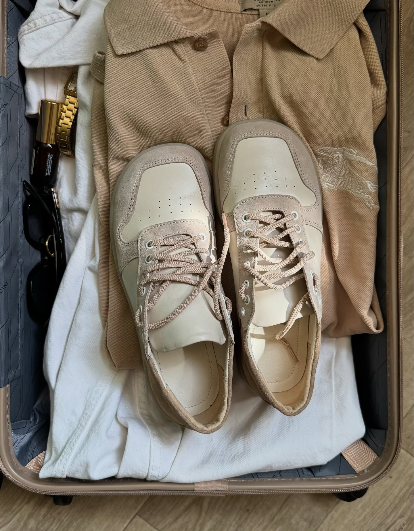 Tone Lace-Up Platform Shoes