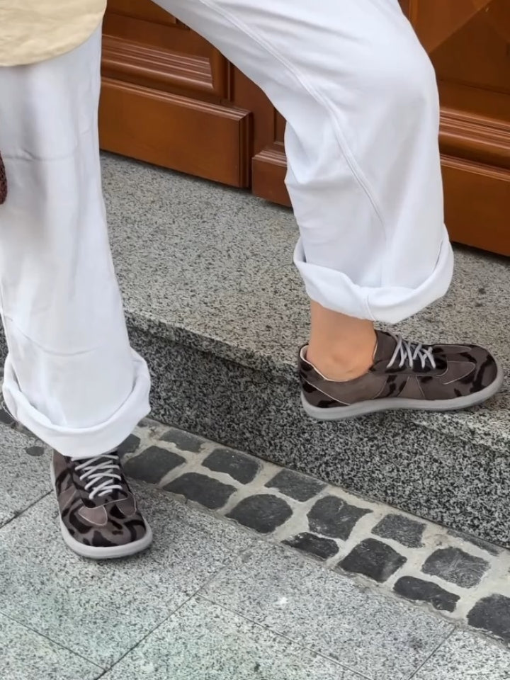 Camouflage Print Platform Sneakers