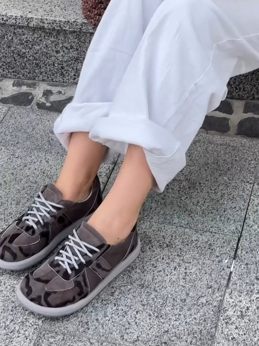 Camouflage Print Platform Sneakers