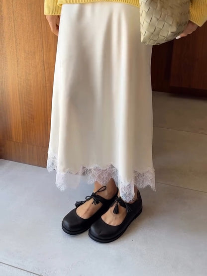 Black Mary Jane Style Flats