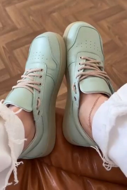 Pastel Mint Green Sneakers