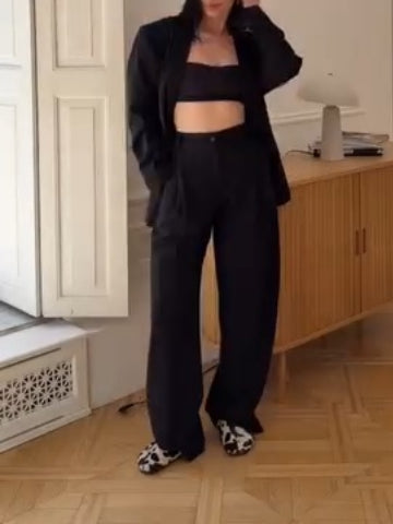 Cow Print Slide-On Mules