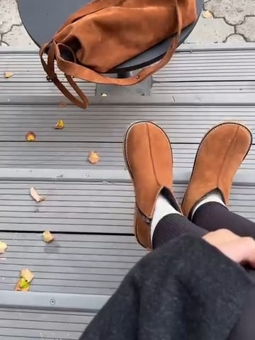 Tan Leather-Trim Chelsea Boots