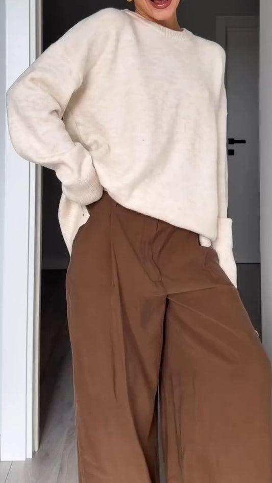 Oversized Charcoal Knit Sweater