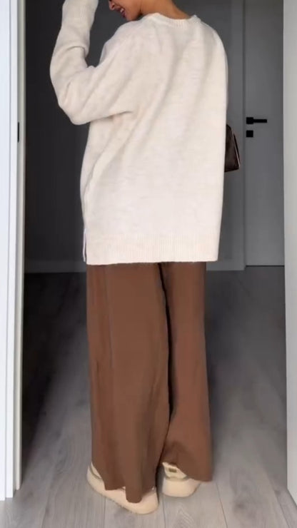 Oversized Charcoal Knit Sweater