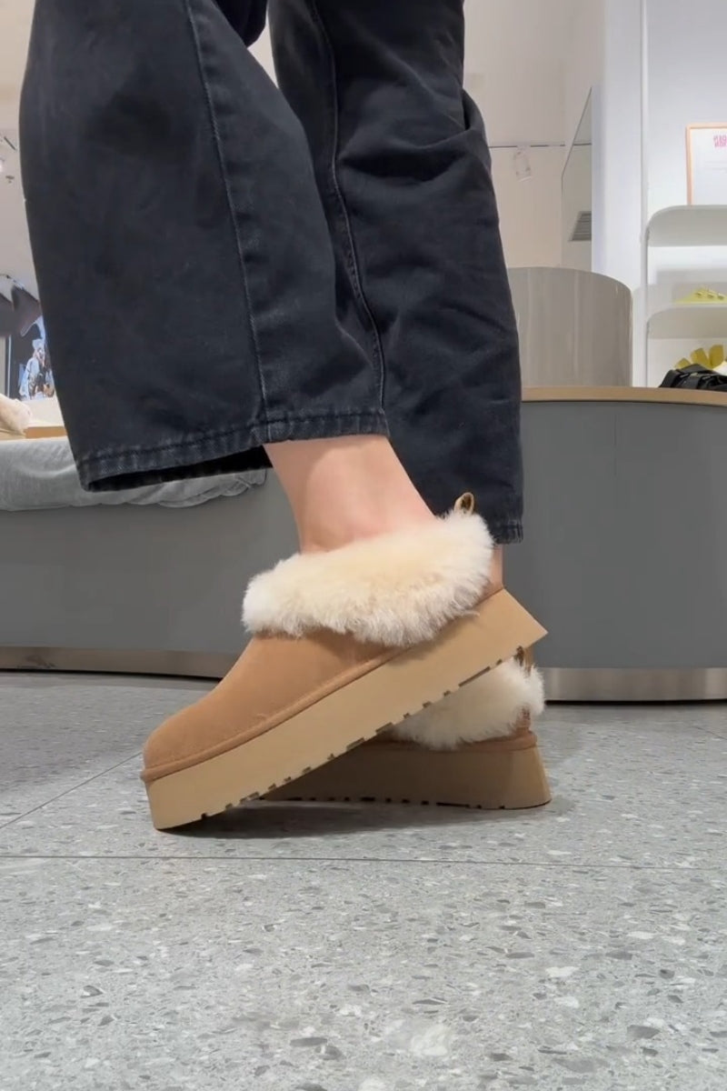Cozy Shearling Slippers Boots
