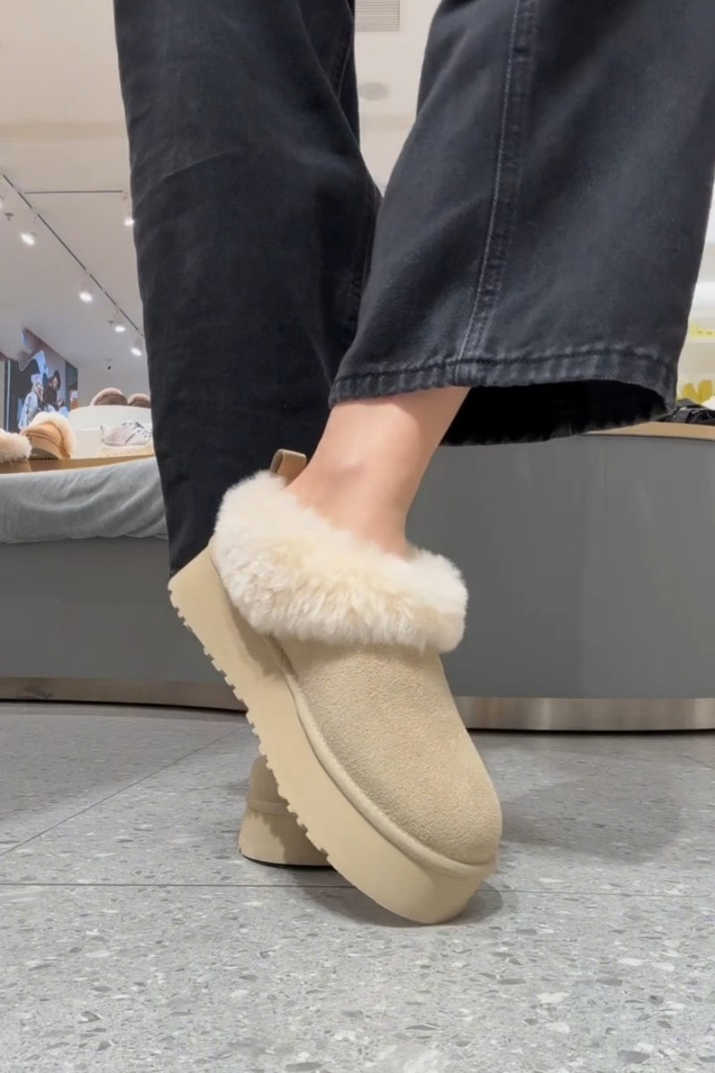 Cozy Shearling Slippers Boots